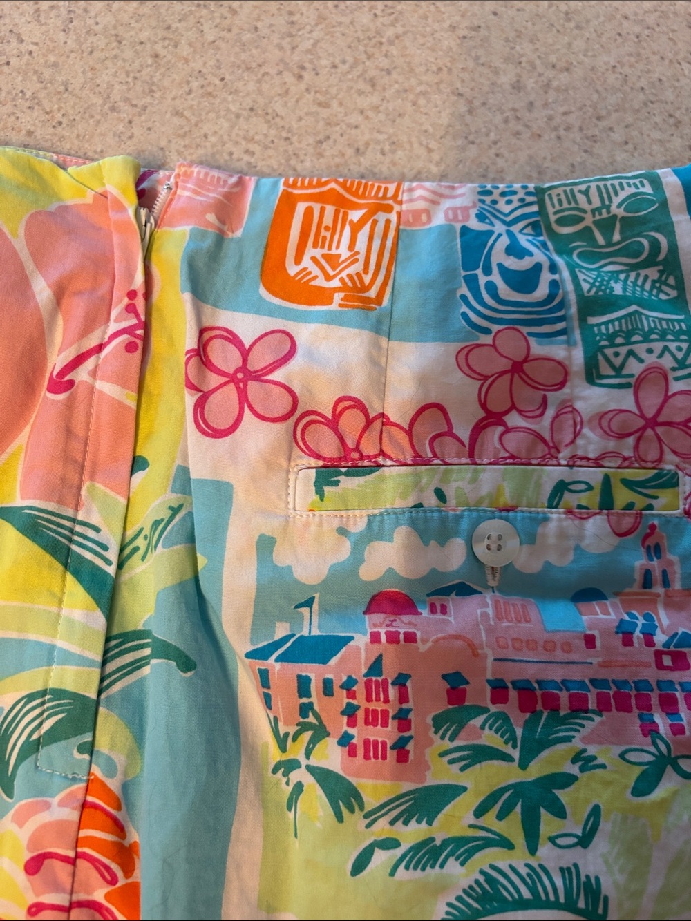 Lilly Pulitzer Bright Tropical Print Skirts - Pink & Multi size 4 - Picture 8 of 9